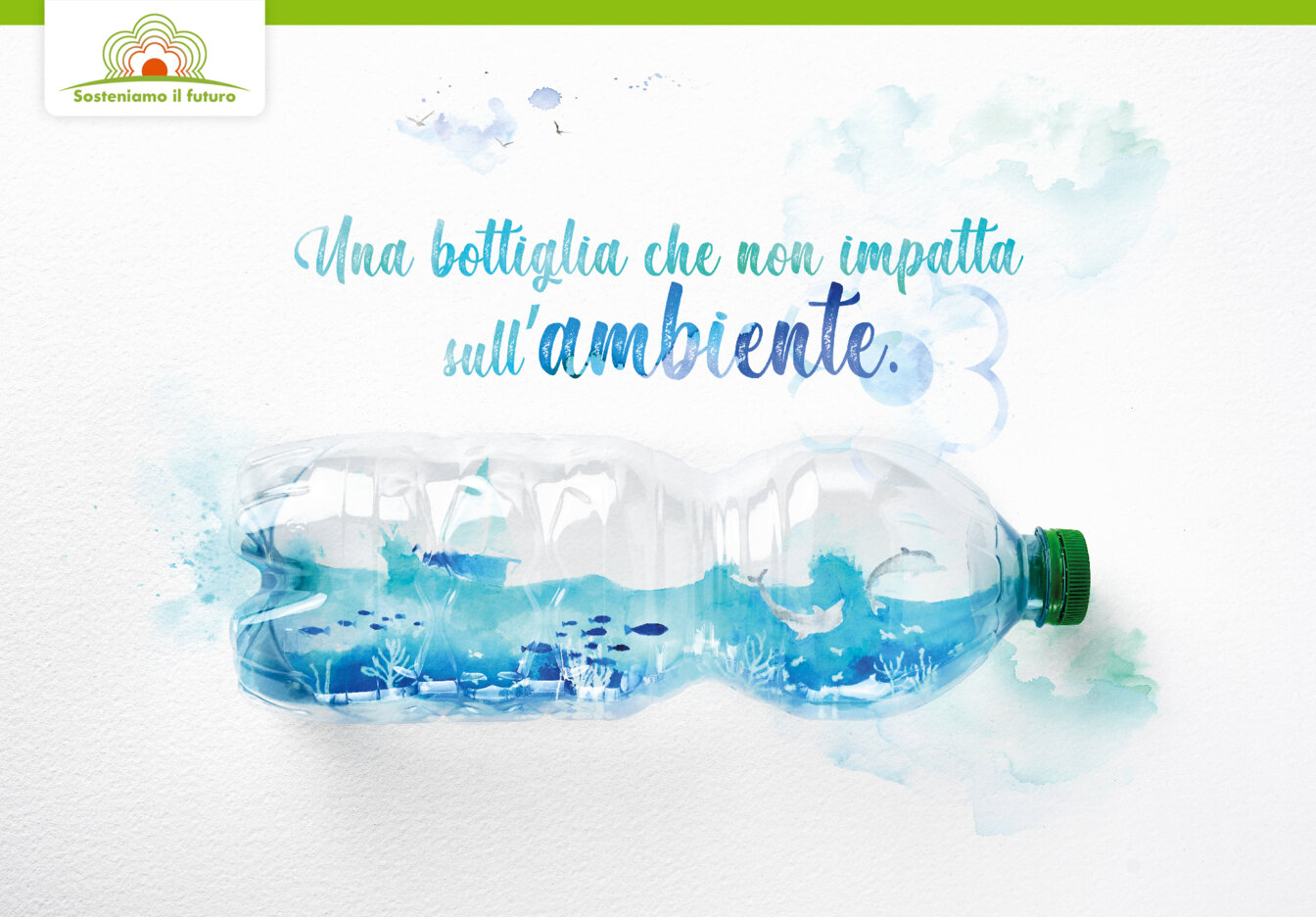 Copertina gennaio: una bottiglia che non impatta sull'ambiente